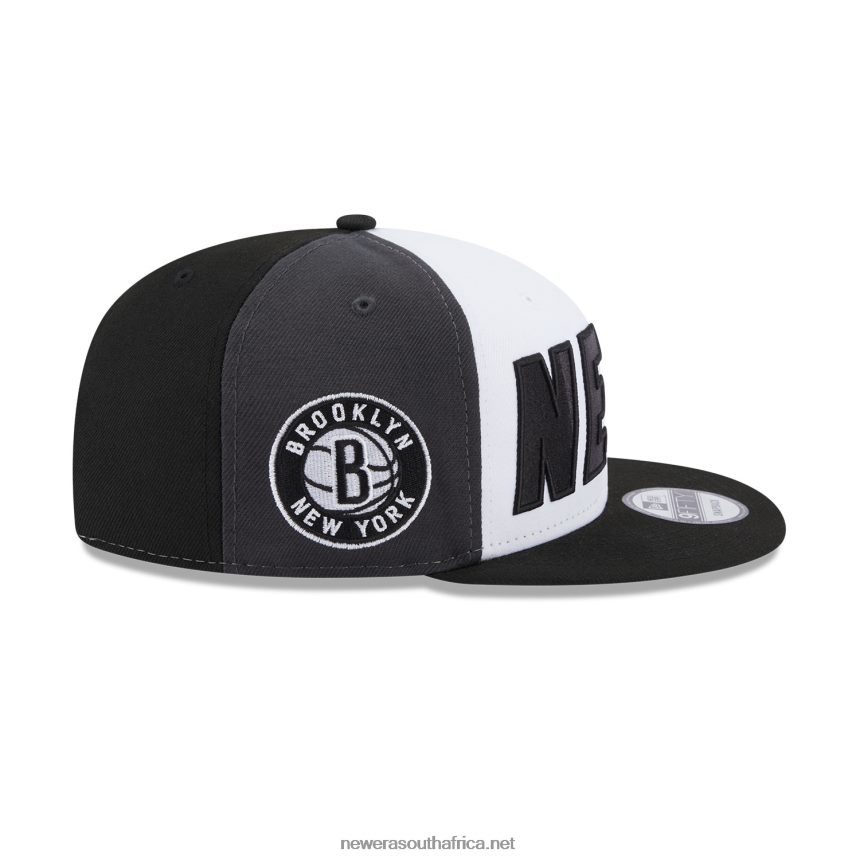 Brooklyn Nets NBA Back Half Black 9FIFTY Snapback Cap New Era TRBRBN2022