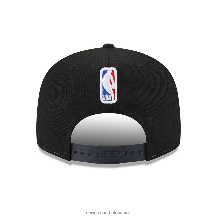 Brooklyn Nets NBA Back Half Black 9FIFTY Snapback Cap New Era TRBRBN2022