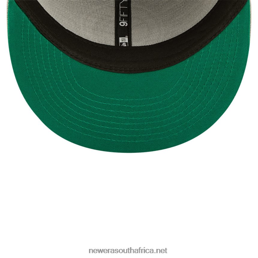 Brooklyn Nets NBA Black Letter Arch Black 9FIFTY Snapback Cap New Era TRBRBN1971