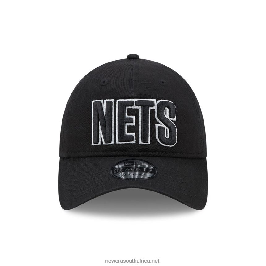 Brooklyn Nets NBA Statement Black 9TWENTY Adjustable Cap New Era TRBRBN2270