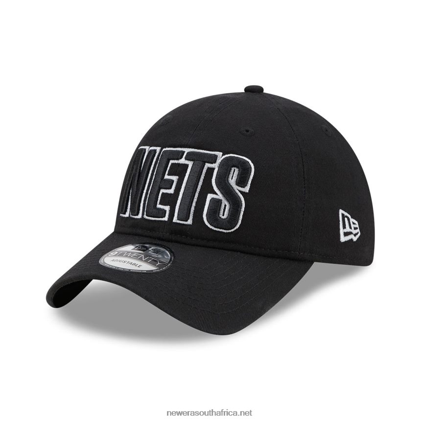 Brooklyn Nets NBA Statement Black 9TWENTY Adjustable Cap New Era TRBRBN2270