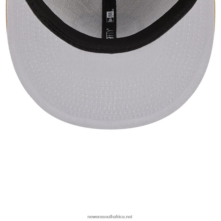 Brooklyn Nets Team Neon Beige 59FIFTY Fitted Cap New Era TRBRBN744