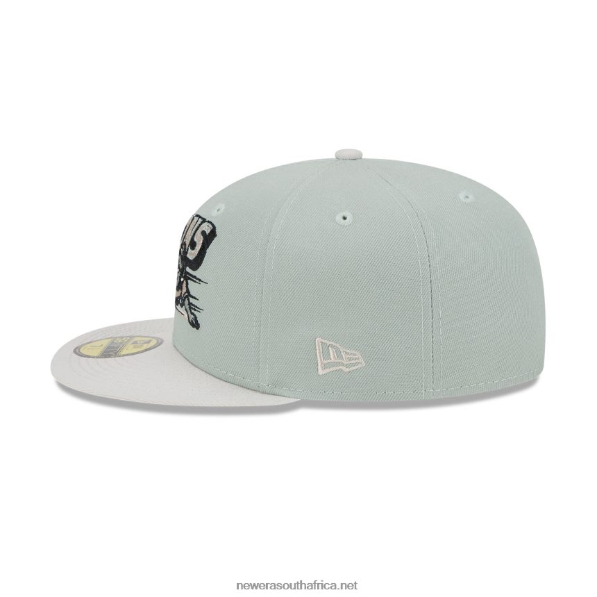 Buffalo Bisons Hometown Roots Green 59FIFTY Fitted Cap New Era TRBRBN562