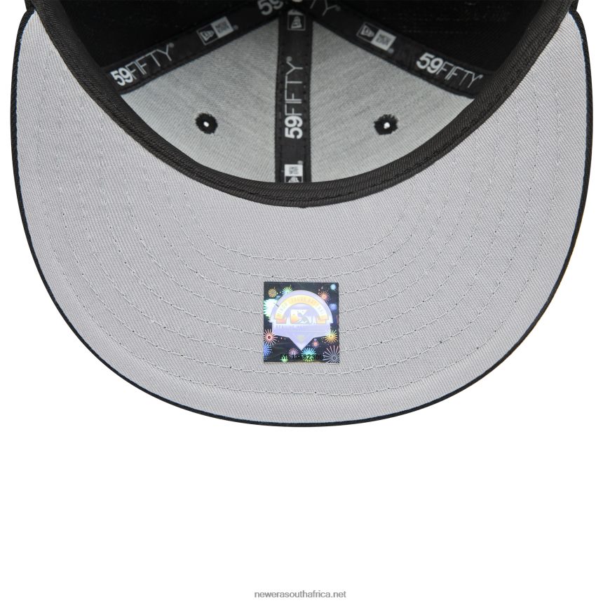 Buffalo Bisons MiLB Black and White 59FIFTY Fitted Cap New Era TRBRBN748