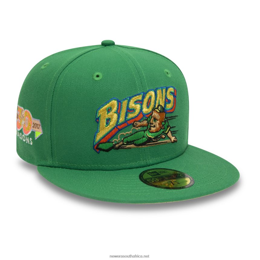 Buffalo Bisons MiLB Green 59FIFTY Fitted Cap New Era TRBRBN296