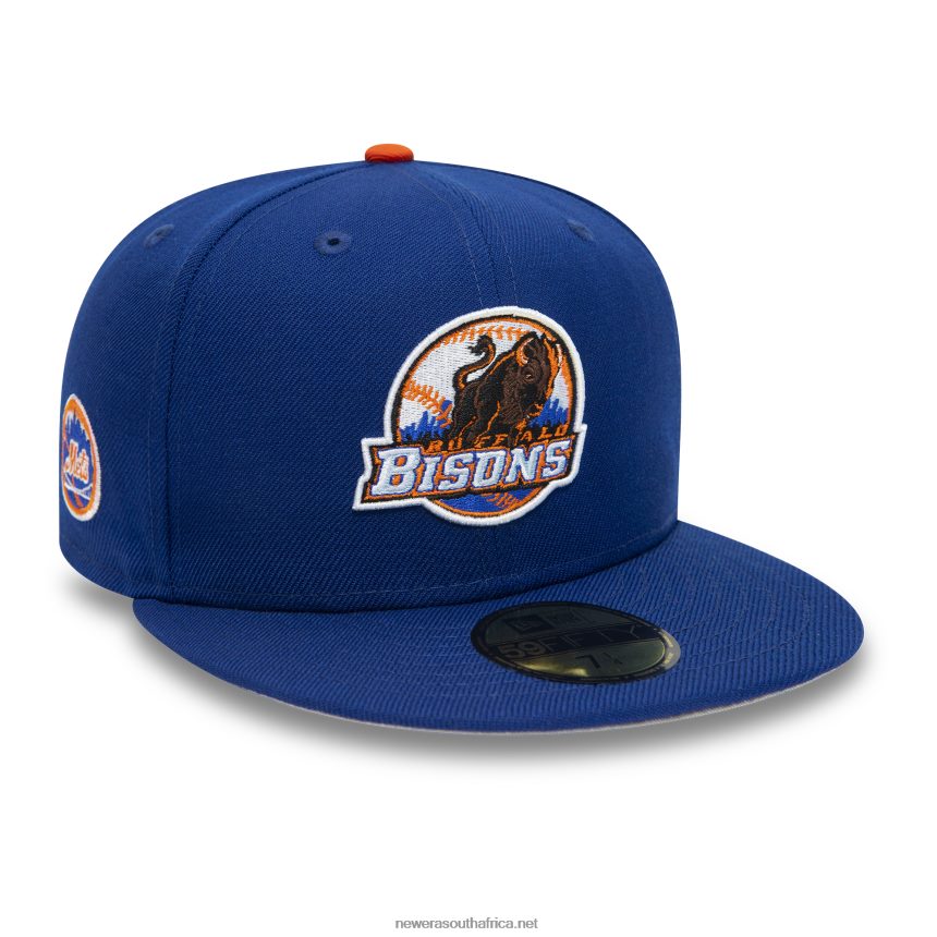 Buffalo Bisons MiLB Light Royal Blue 59FIFTY Fitted Cap New Era TRBRBN358