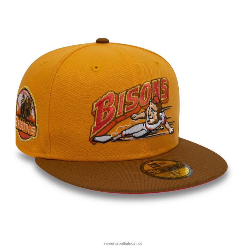Buffalo Bisons MiLB Orange 59FIFTY Fitted Cap New Era TRBRBN420