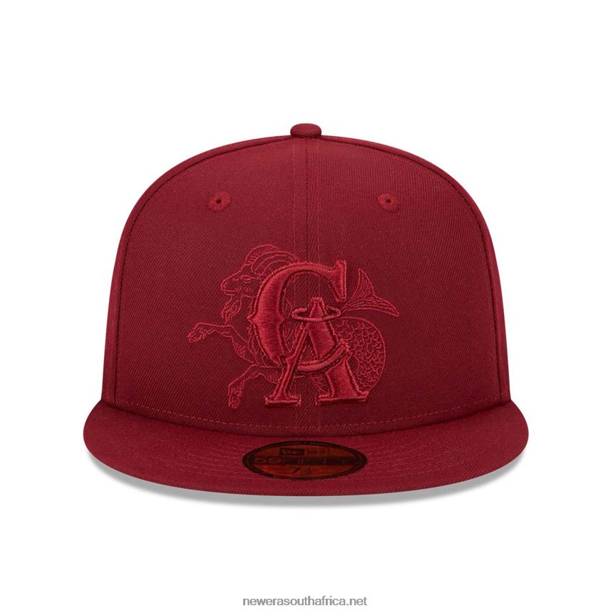 California Angels Zodiac Red 59FIFTY Fitted Cap New Era TRBRBN919