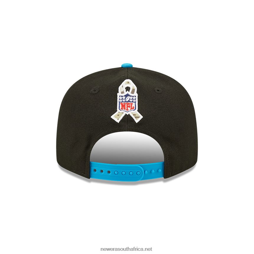Carolina Panthers NFL Salute to Service Black 9FIFTY Snapback Cap New Era TRBRBN2064