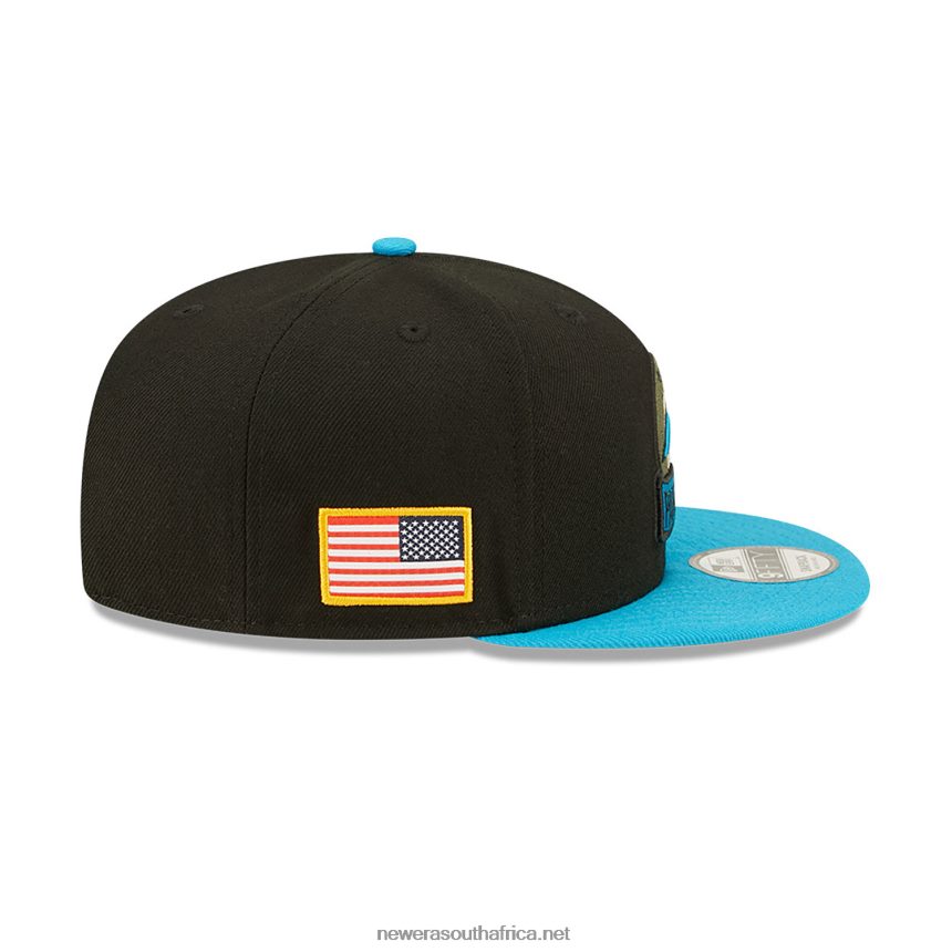 Carolina Panthers NFL Salute to Service Black 9FIFTY Snapback Cap New Era TRBRBN2064