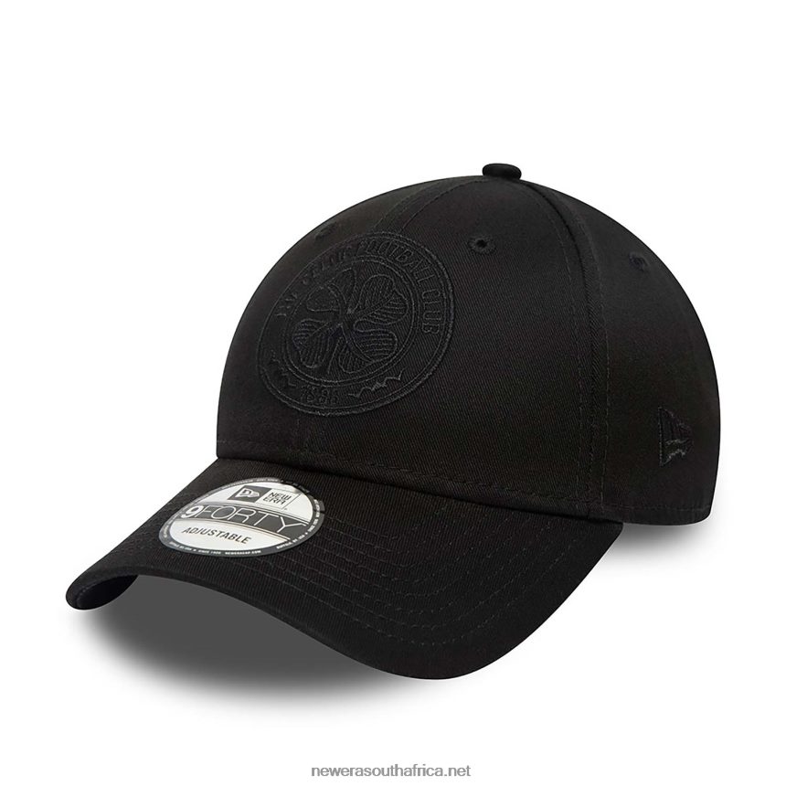 Celtic FC Black on Black 9FORTY Adjustable cap New Era TRBRBN1604