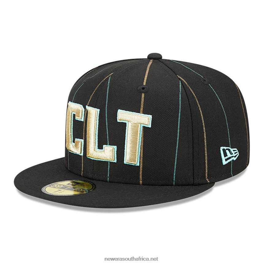 Charlotte Hornets Authentics City Edition Black 59FIFTY Fitted Cap New Era TRBRBN1355