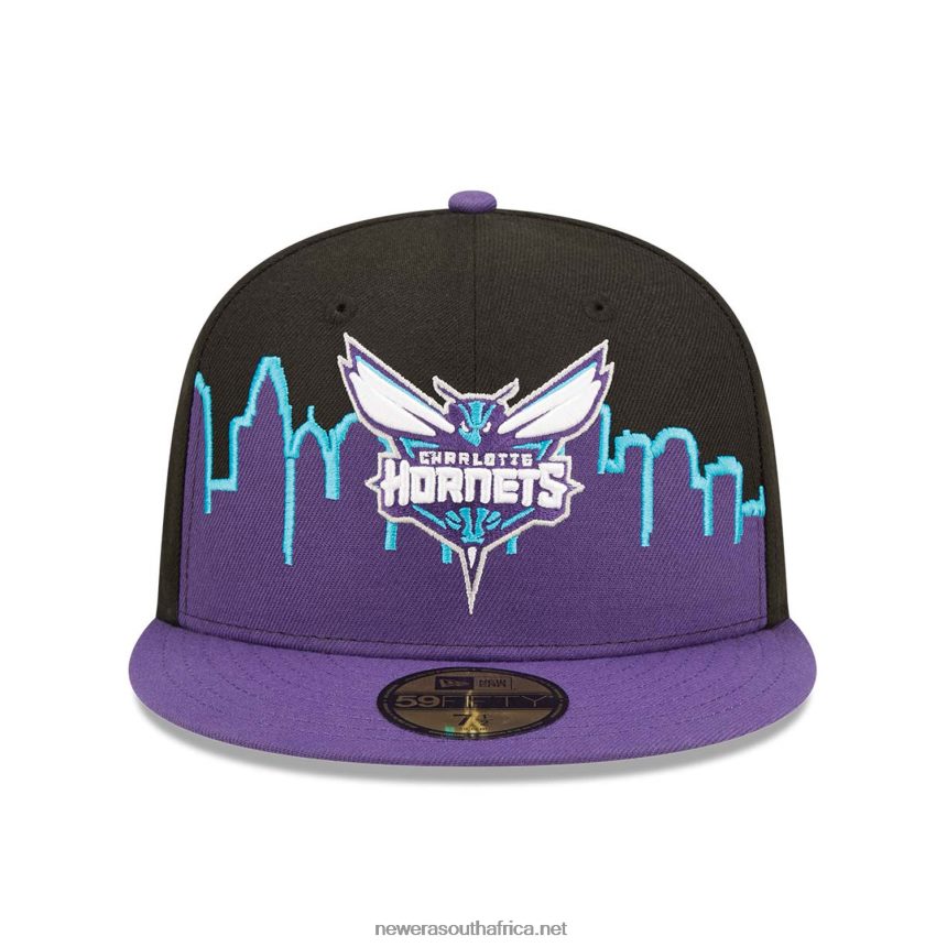 Charlotte Hornets NBA Tip Off 2022 Black 59FIFTY Fitted Cap New Era TRBRBN408