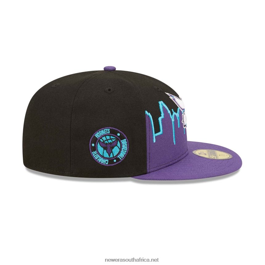 Charlotte Hornets NBA Tip Off 2022 Black 59FIFTY Fitted Cap New Era TRBRBN408