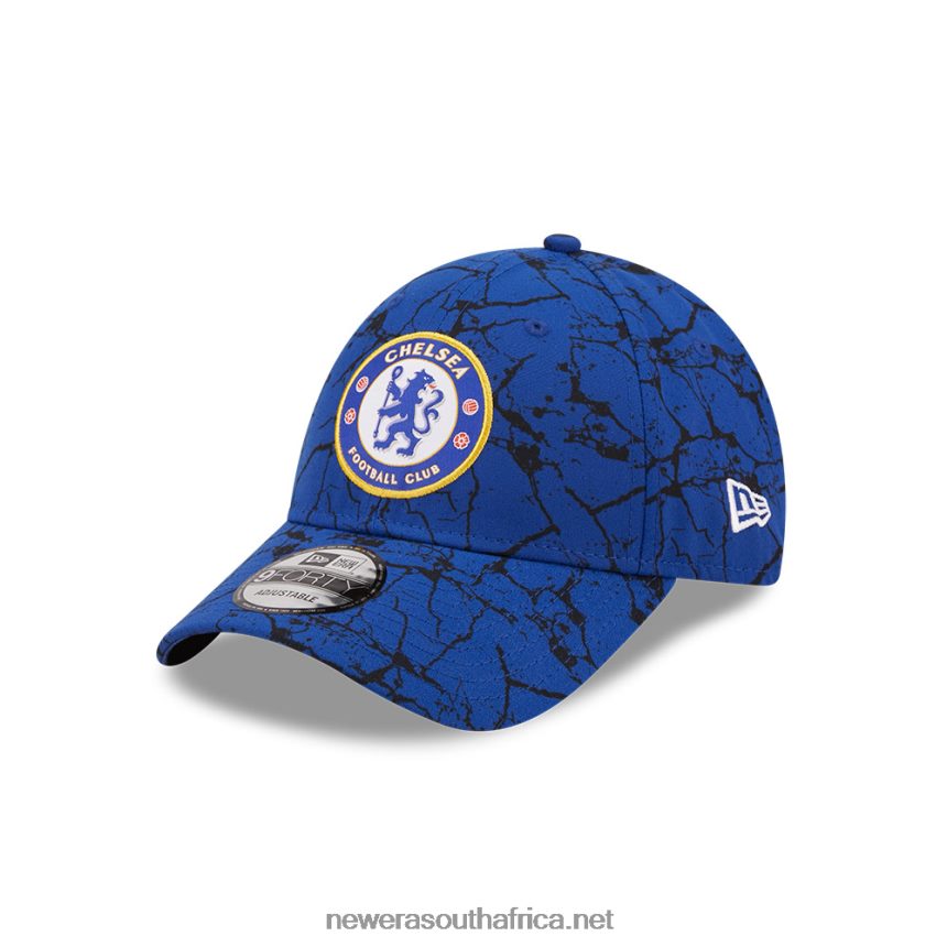Chelsea FC Lion Crest Marble Blue 9FORTY Adjustable Cap New Era TRBRBN1718