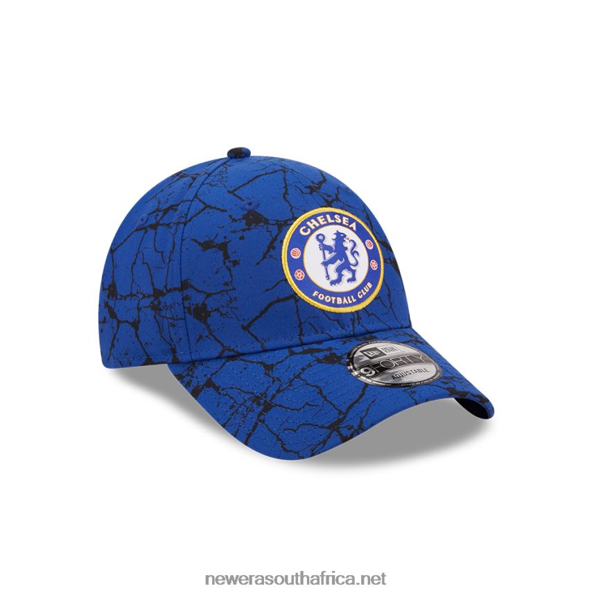 Chelsea FC Lion Crest Marble Blue 9FORTY Adjustable Cap New Era TRBRBN1718