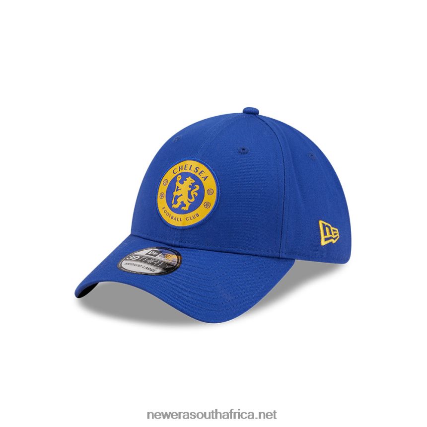 Chelsea FC Lion Pop Crest Blue 39THIRTY Stretch Fit Cap New Era TRBRBN2160