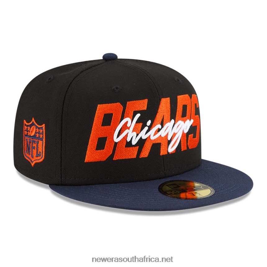 Chicago Bears NFL Draft Black 59FIFTY Fitted Cap New Era TRBRBN1211