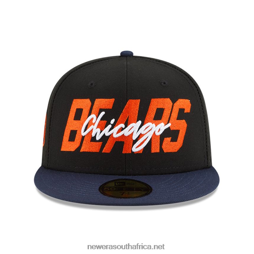 Chicago Bears NFL Draft Black 59FIFTY Fitted Cap New Era TRBRBN1211