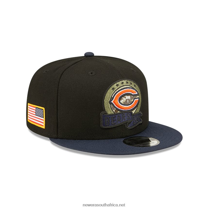 Chicago Bears NFL Salute to Service Black 9FIFTY Snapback Cap New Era TRBRBN1829