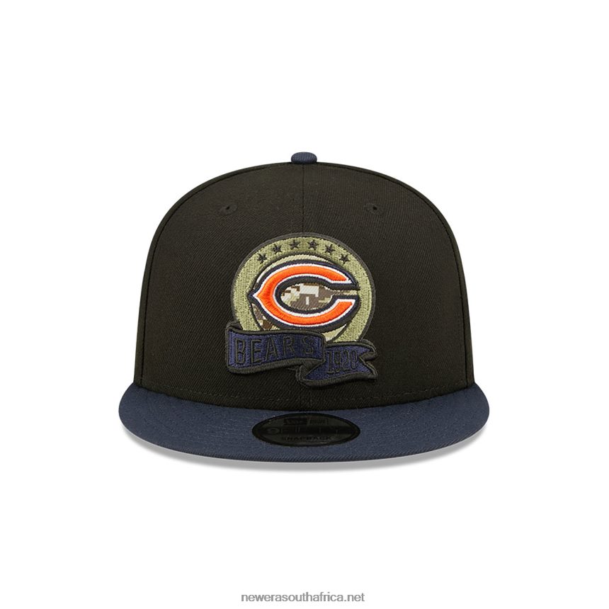 Chicago Bears NFL Salute to Service Black 9FIFTY Snapback Cap New Era TRBRBN1829