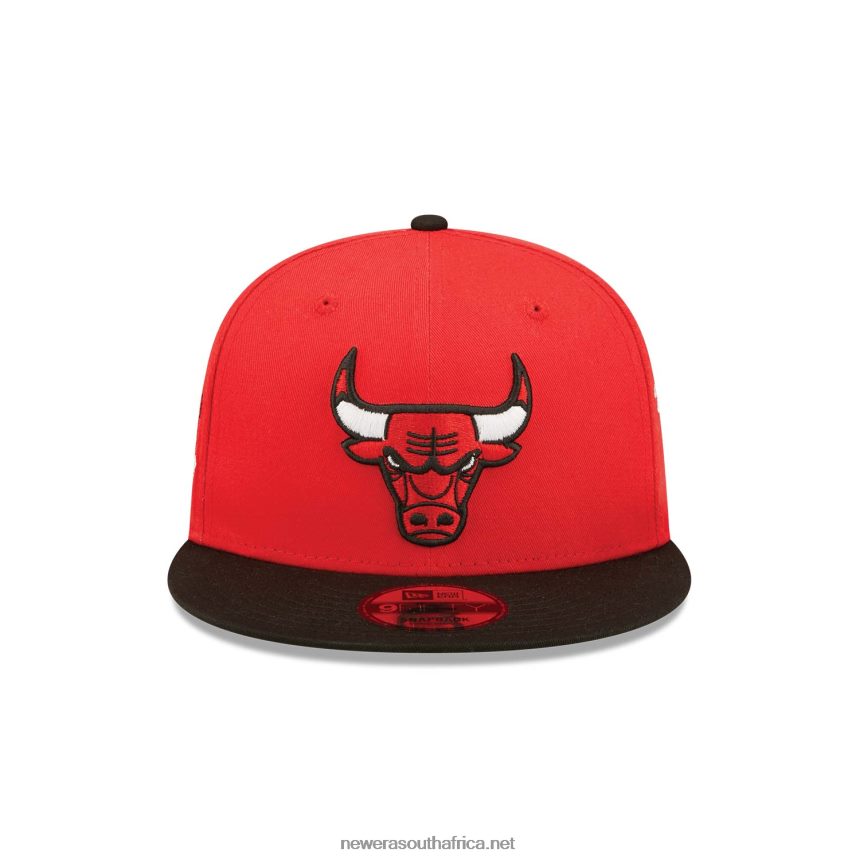 Chicago Bulls All Over Patch Red 9FIFTY Snapback Cap New Era TRBRBN1955