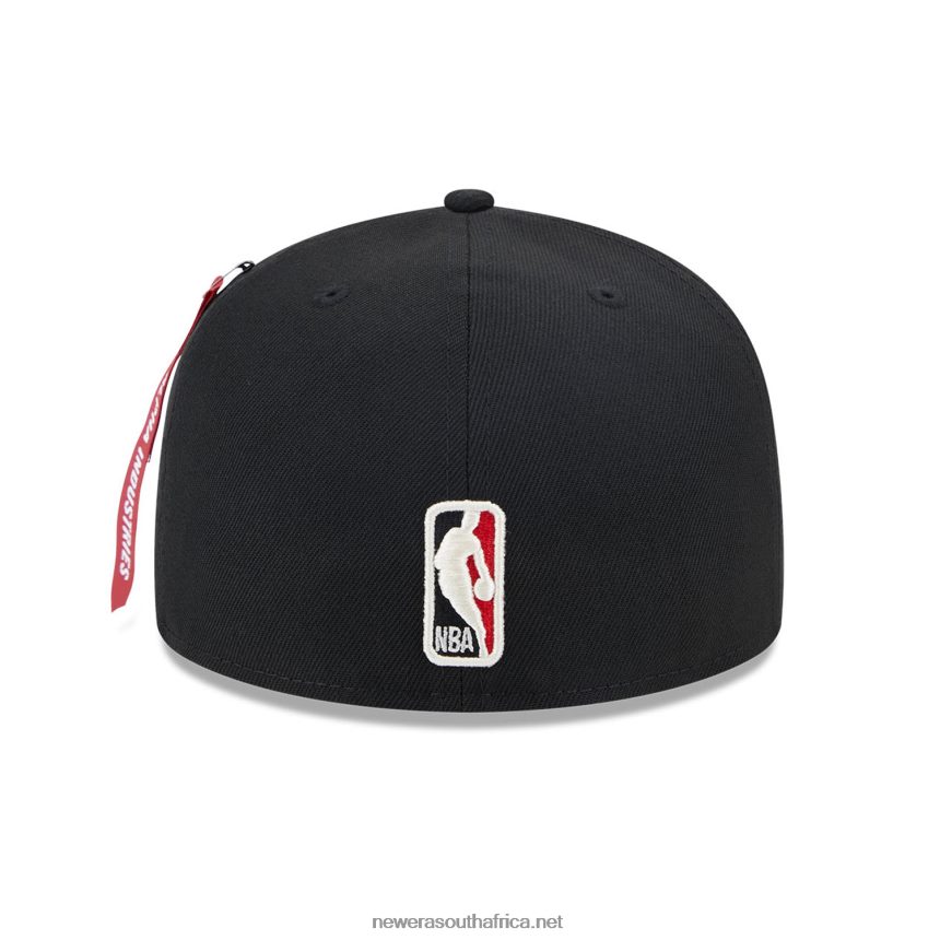Chicago Bulls Alpha Industries X NBA Black 59FIFTY Fitted Cap New Era TRBRBN855