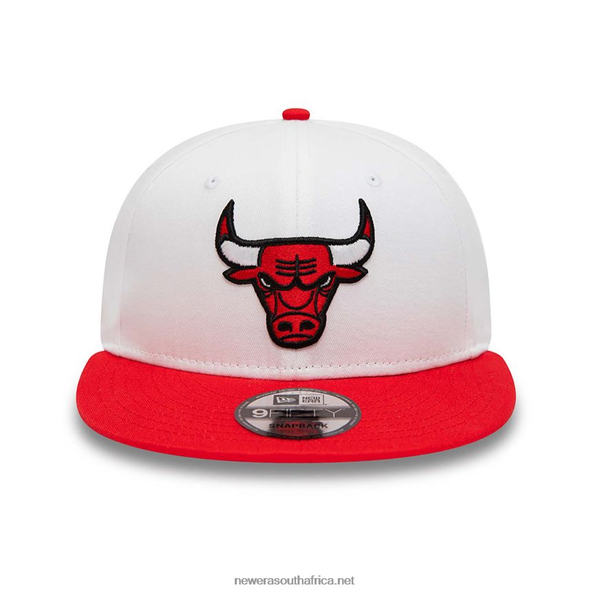 Chicago Bulls Crown Patches White 9FIFTY Snapback Cap New Era TRBRBN2086