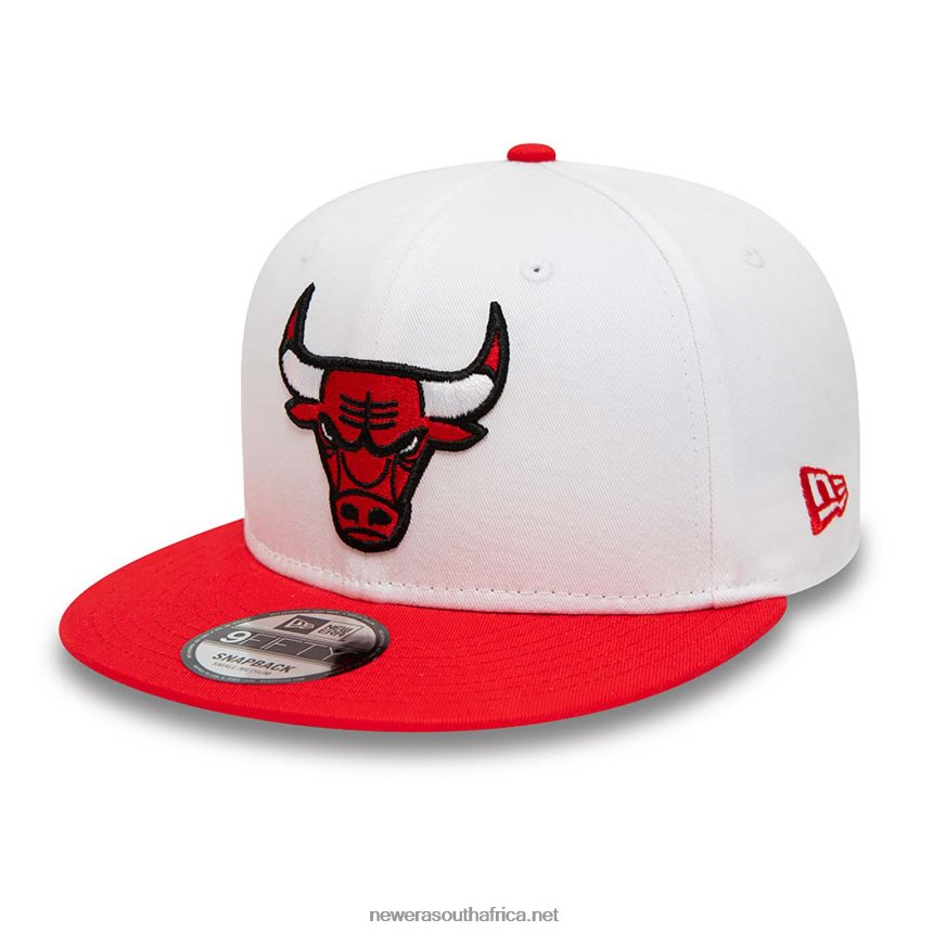 Chicago Bulls Crown Patches White 9FIFTY Snapback Cap New Era TRBRBN2086