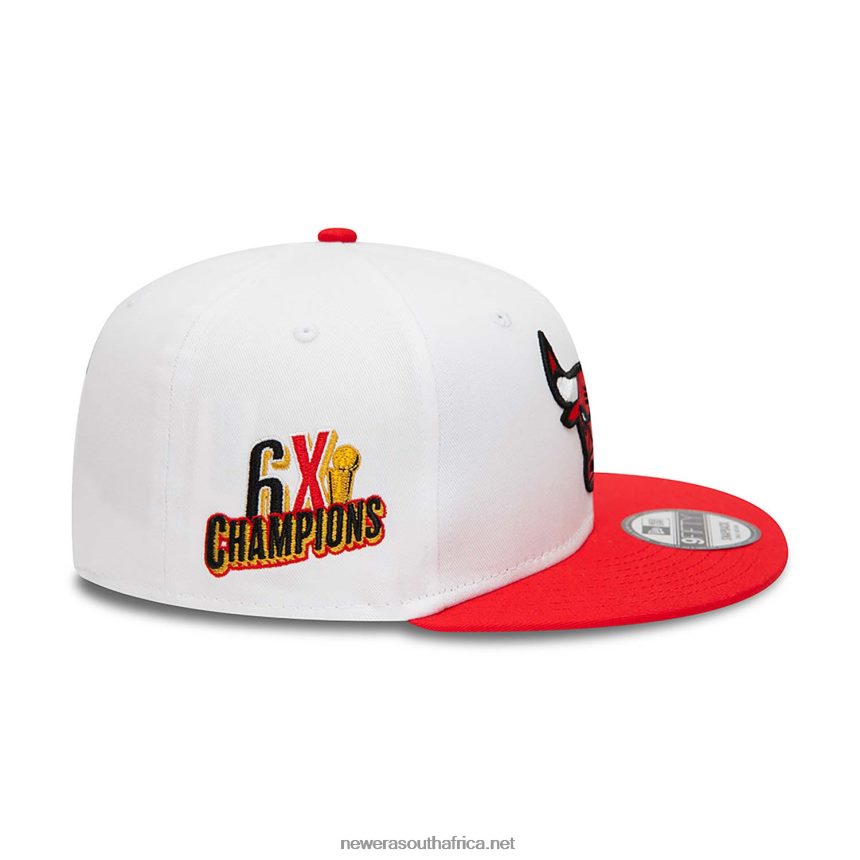 Chicago Bulls Crown Patches White 9FIFTY Snapback Cap New Era TRBRBN2086