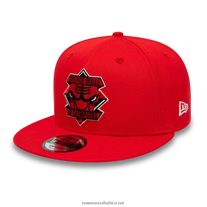 Chicago Bulls Diamond Patch Red 9FIFTY Snapback Cap New Era TRBRBN1851