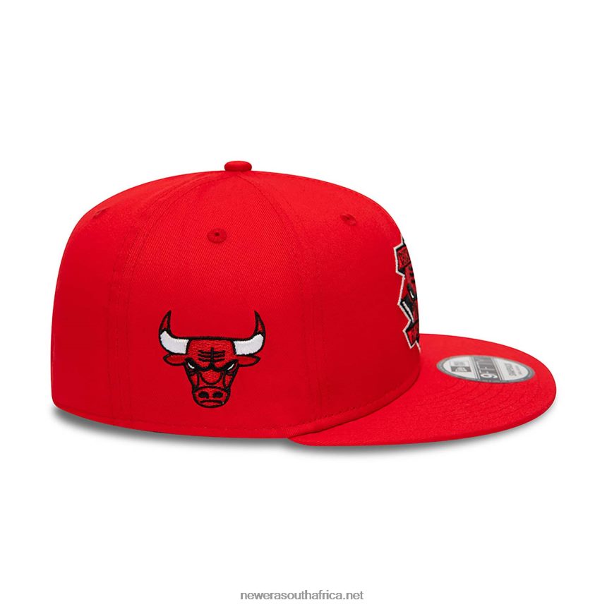Chicago Bulls Diamond Patch Red 9FIFTY Snapback Cap New Era TRBRBN1851