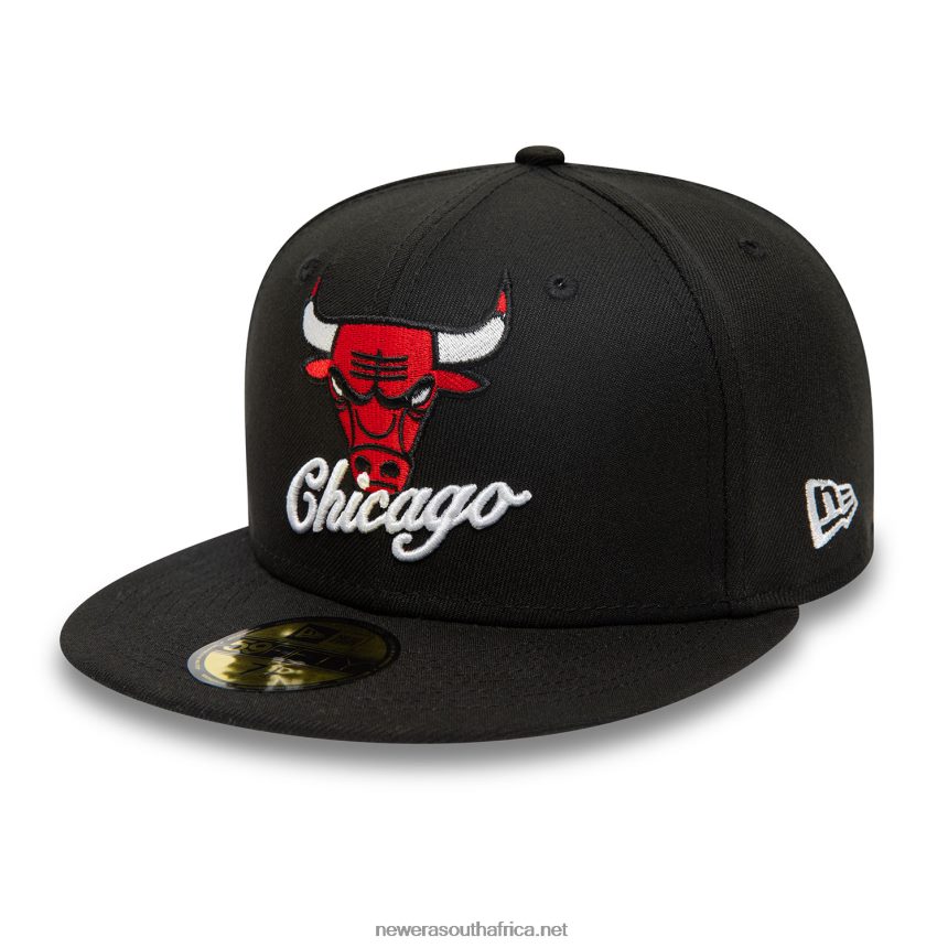 Chicago Bulls Dual Logo Black 59FIFTY Fitted Cap New Era TRBRBN1224