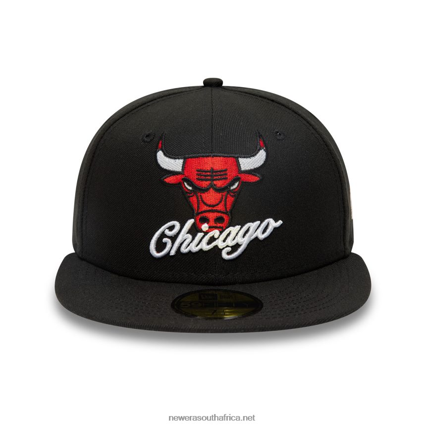 Chicago Bulls Dual Logo Black 59FIFTY Fitted Cap New Era TRBRBN1224