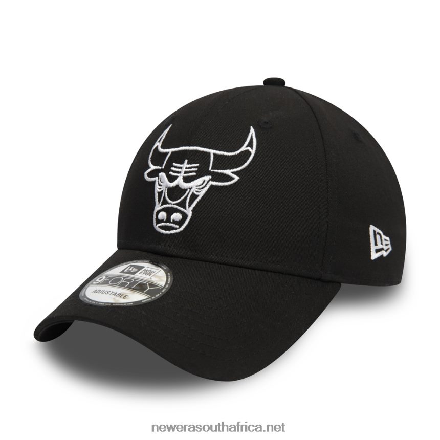 Chicago Bulls Essential Outline Black 9FORTY Cap New Era TRBRBN1818