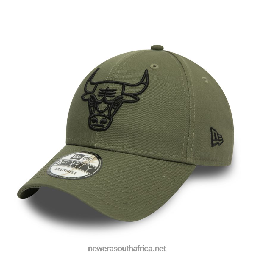 Chicago Bulls Essential Outline Green 9FORTY Cap New Era TRBRBN1788
