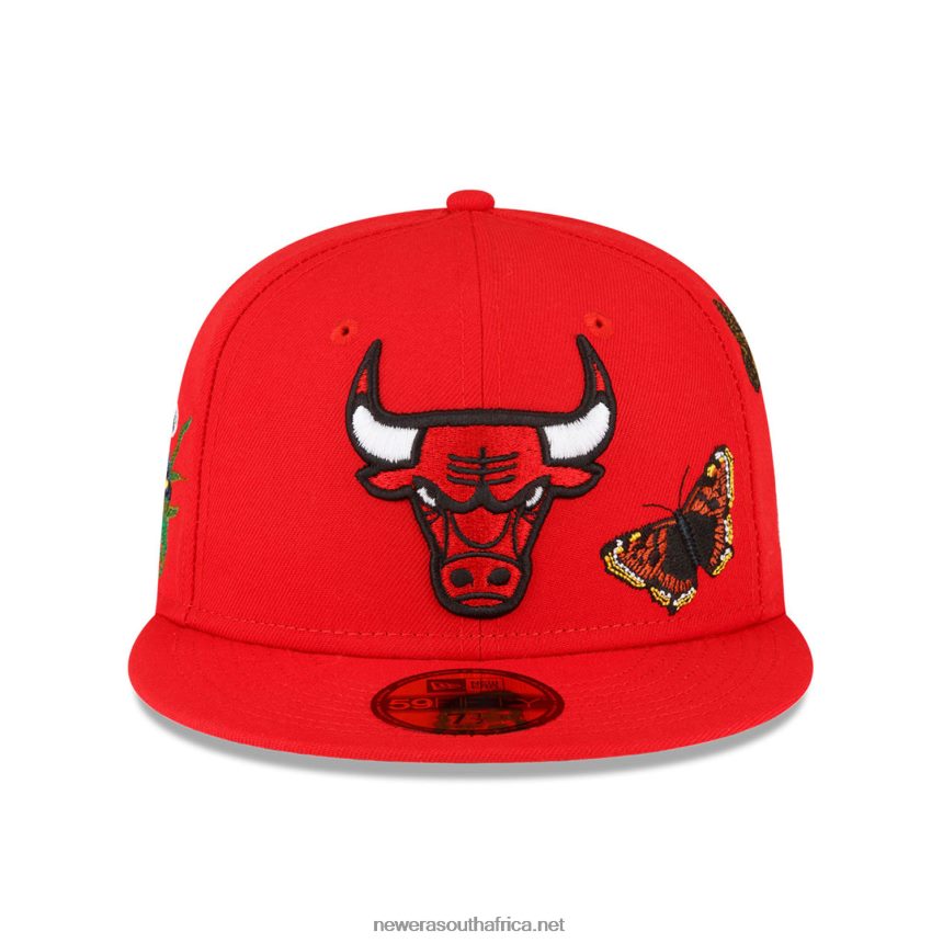 Chicago Bulls Felt x NBA Red 59FIFTY Fitted Cap New Era TRBRBN1349