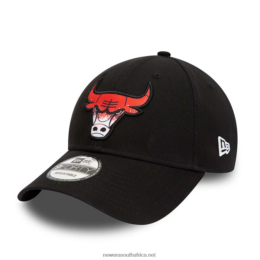 Chicago Bulls Gradient Infill Black 9FORTY Adjustable Cap New Era TRBRBN1682