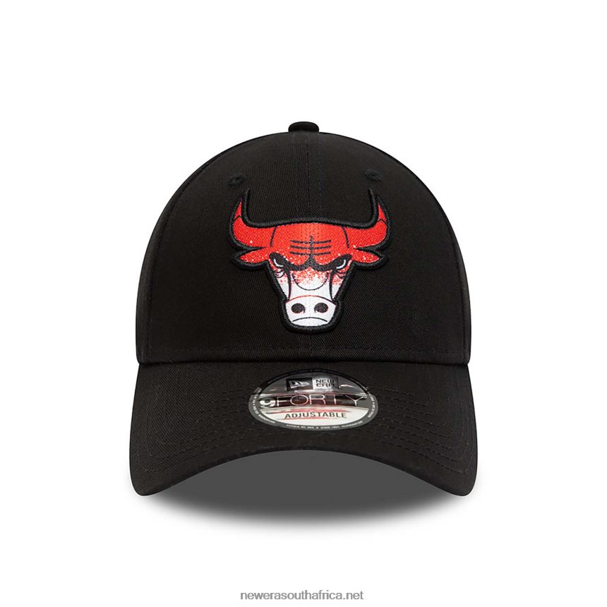 Chicago Bulls Gradient Infill Black 9FORTY Adjustable Cap New Era TRBRBN1682
