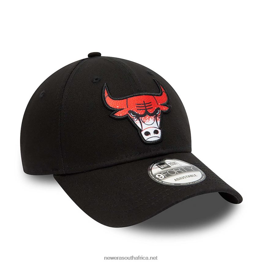 Chicago Bulls Gradient Infill Black 9FORTY Adjustable Cap New Era TRBRBN1682