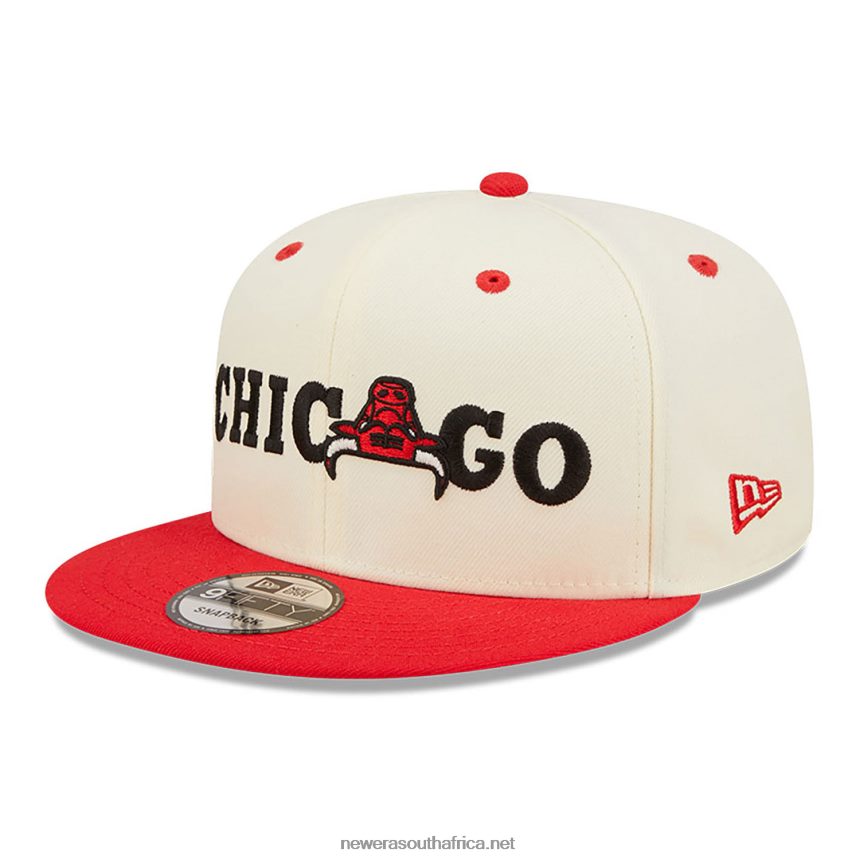 Chicago Bulls Logo Blend White 9FIFTY Snapback Cap New Era TRBRBN1996