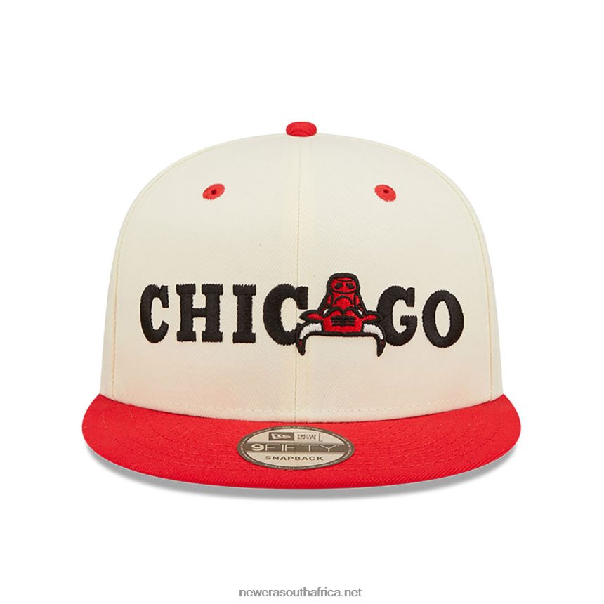 Chicago Bulls Logo Blend White 9FIFTY Snapback Cap New Era TRBRBN1996