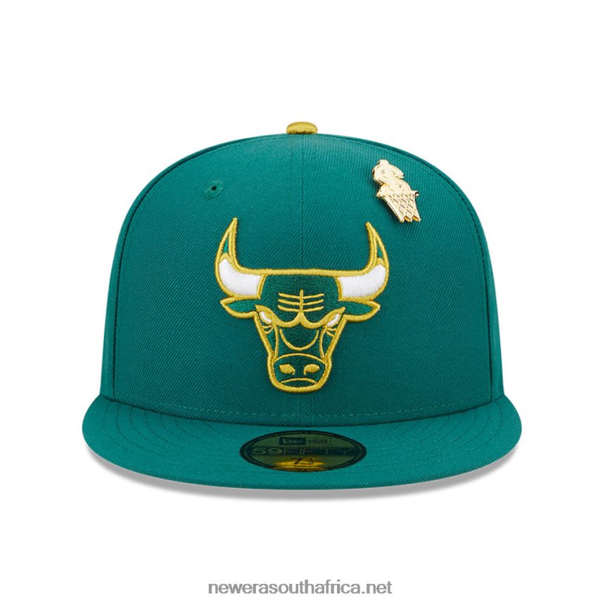 Chicago Bulls Max Bet Green 59FIFTY Fitted Cap New Era TRBRBN578