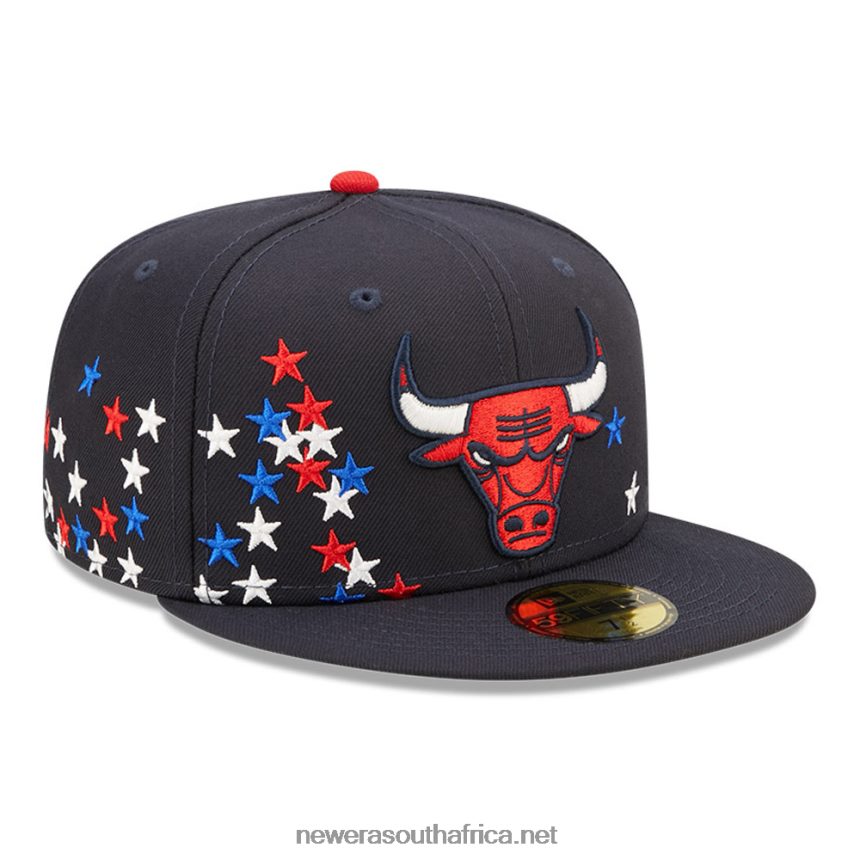Chicago Bulls NBA Americana Navy 59FIFTY Fitted Cap New Era TRBRBN673