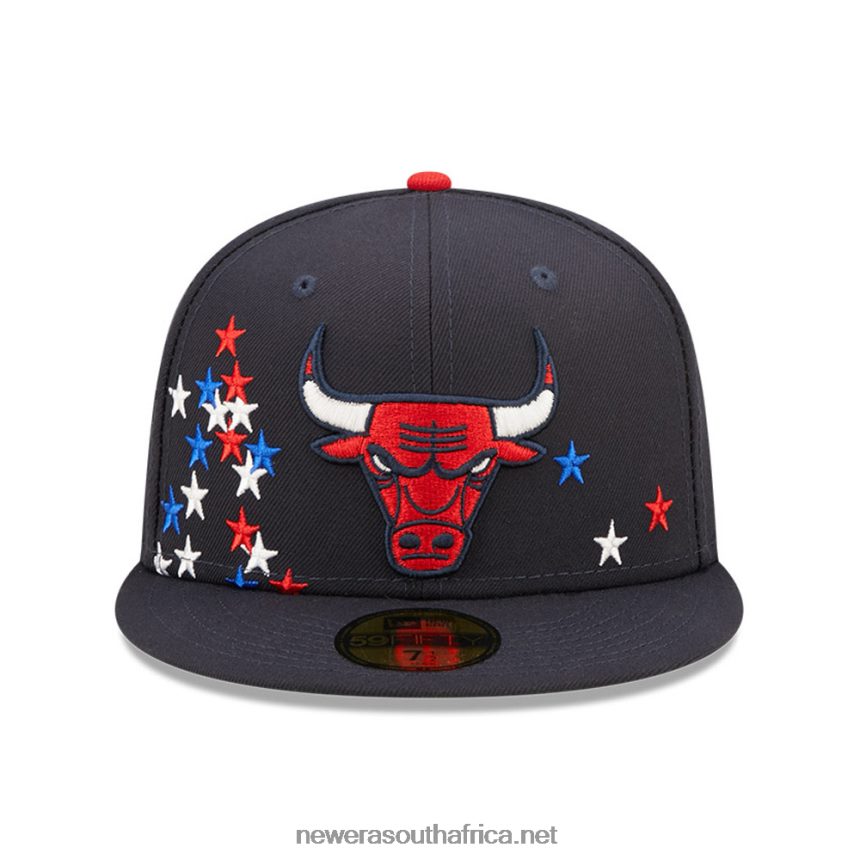 Chicago Bulls NBA Americana Navy 59FIFTY Fitted Cap New Era TRBRBN673