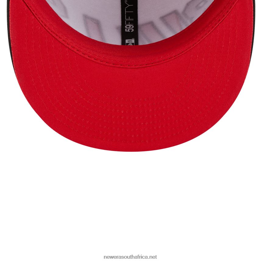 Chicago Bulls NBA Back Half Black 59FIFTY Fitted Cap New Era TRBRBN387