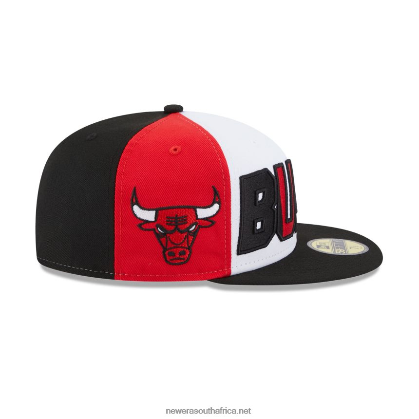 Chicago Bulls NBA Back Half Black 59FIFTY Fitted Cap New Era TRBRBN387