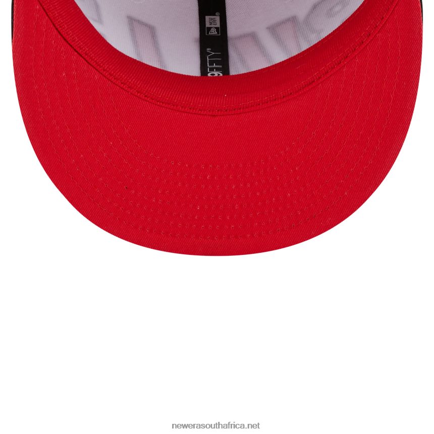 Chicago Bulls NBA Back Half Black 9FIFTY Snapback Cap New Era TRBRBN2008