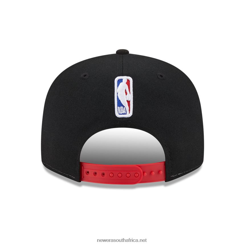 Chicago Bulls NBA Back Half Black 9FIFTY Snapback Cap New Era TRBRBN2008