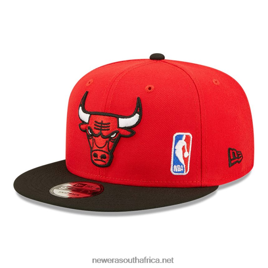 Chicago Bulls NBA Black Letter Arch Red 9FIFTY Snapback Cap New Era TRBRBN2106